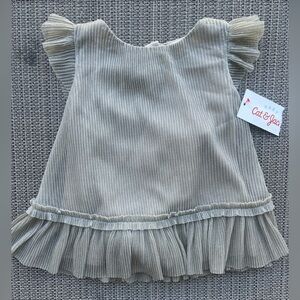 Cat & Jack Baby Girl Gold “Shine Dress” - NWT